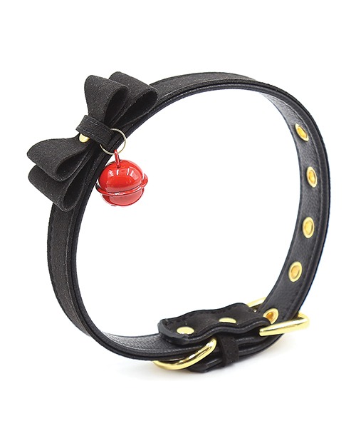 Plesur Cat Bell Bow Tie Collar - Black - Image 2
