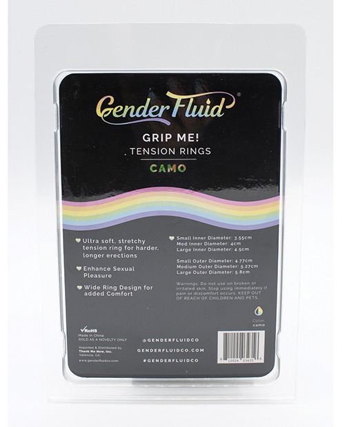 Gender Fluid Grip Me! Tension Ring Set - Camo - Image 2
