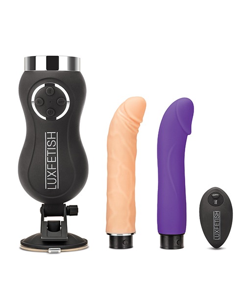 Lux Fetish Rechargeable Thrusting Compact Sex Machine w/Remote - Image 2