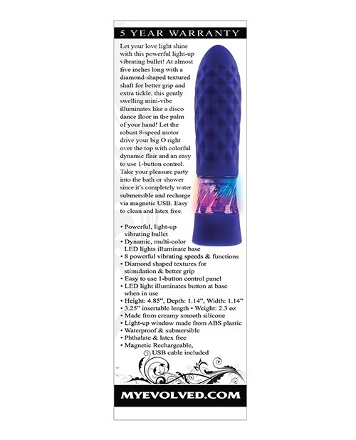 Evolved Raver Light Up Bullet - Purple - Image 2