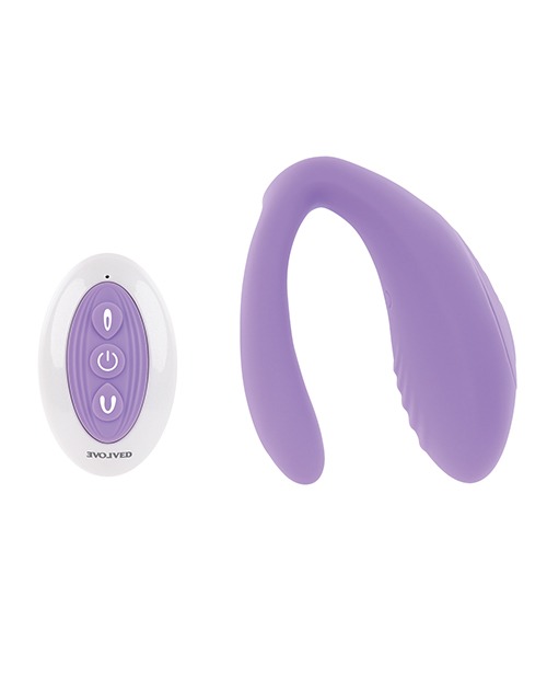 Evolved Petite Tickler Mini Vibe w/Remote - Purple - Image 3