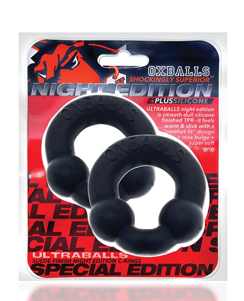 Oxballs Ultraballs Cockring Special Edition - Night Pack of 2 - Image 5