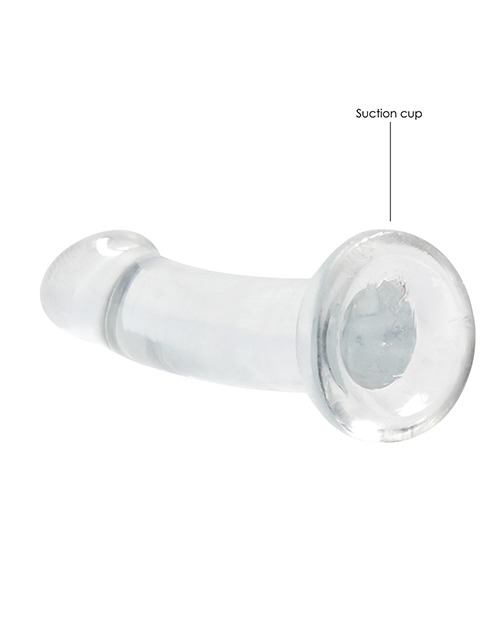 Shots RealRock Crystal Clear 7" Dildo - Transparent - Image 3