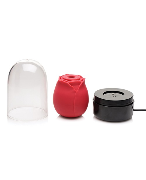 Inmi Bloomgasm Enchanted Rose 10X Clitoral Stimulator w/Case - Red - Image 4