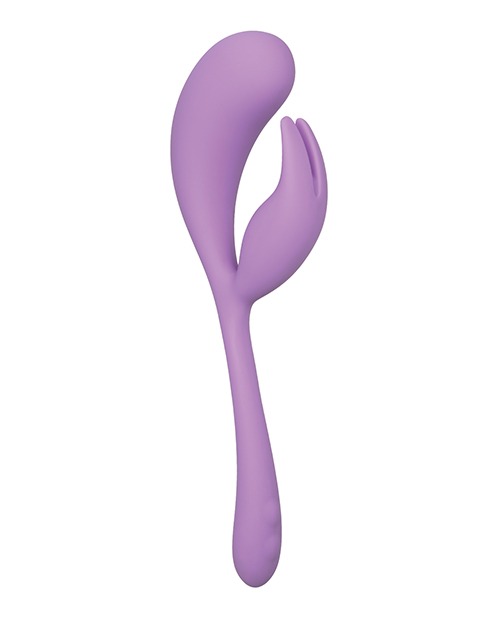 Elle Liquid Silicone Dual Flicker - Purple - Image 3