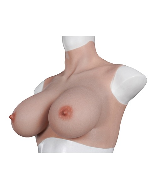 XX-DREAMSTOYS Ultra Realistic E Cup Breast Form Large - Ivory - Image 3