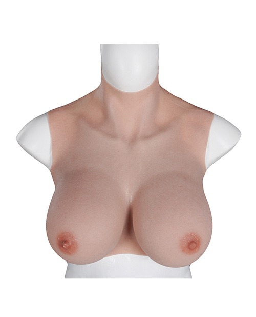 XX-DREAMSTOYS Ultra Realistic E Cup Breast Form Large - Ivory - Image 2