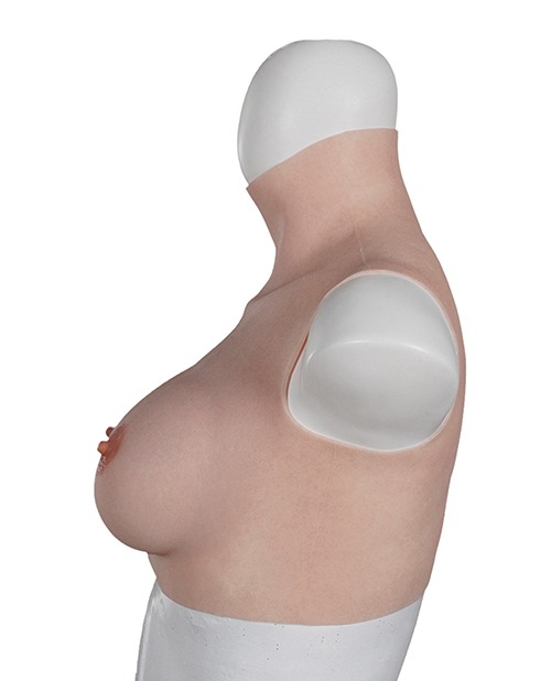 XX-DREAMSTOYS Ultra Realistic D Cup Breast Form Medium - Ivory - Image 4