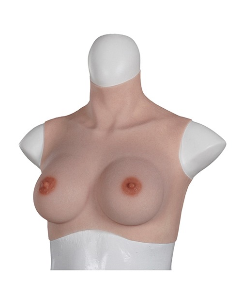 XX-DREAMSTOYS Ultra Realistic D Cup Breast Form Medium - Ivory - Image 3