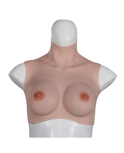 XX-DREAMSTOYS Ultra Realistic D Cup Breast Form Medium - Ivory - Image 2