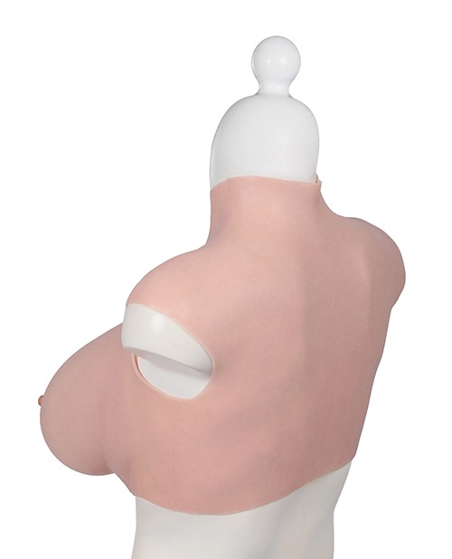 XX-DREAMSTOYS Ultra Realistic H Cup Breast Form Extra Large - Ivory - Image 5