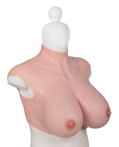 XX-DREAMSTOYS Ultra Realistic H Cup Breast Form Extra Large - Ivory - Image 3