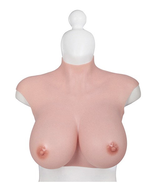 XX-DREAMSTOYS Ultra Realistic H Cup Breast Form Extra Large - Ivory - Image 2