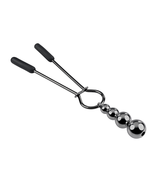 Selopa Beaded Nipple Clamps - Black Chrome - Image 4