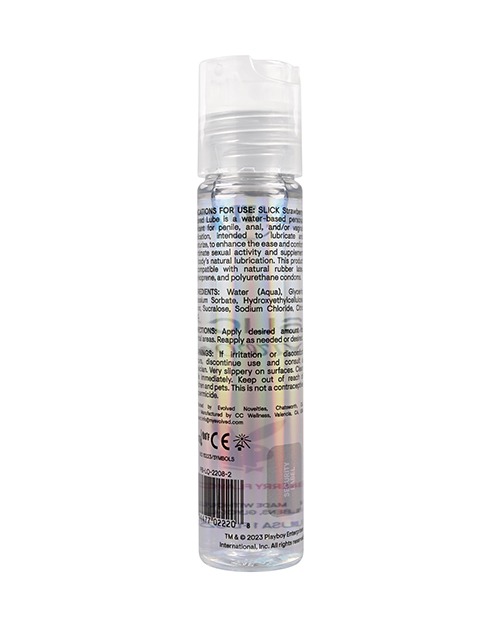 Playboy Pleasure Slick Lubricant - 1 oz Strawberry - Image 2