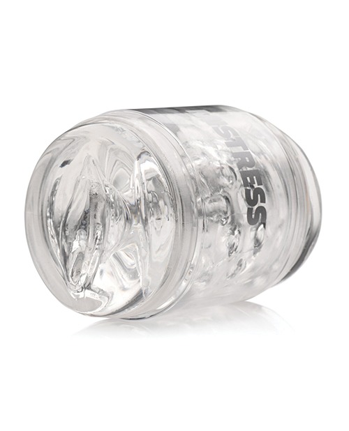 Curve Toys Mistress Double Shot Mini Masturbator Mouth & Pussy - Clear - Image 3