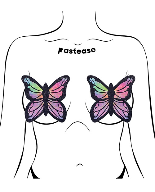 Pastease Coverage Twinkle Velvet Butterfly - Rainbow O/S - Image 3