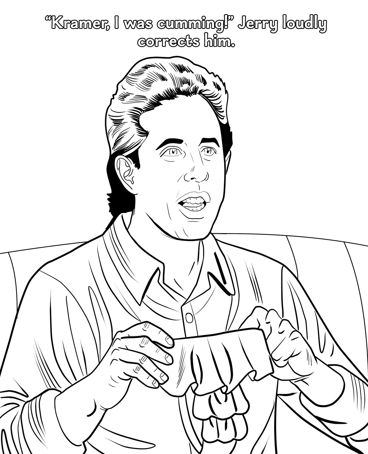 Wood Rocket Sexfeld Parody Coloring Book - Image 5