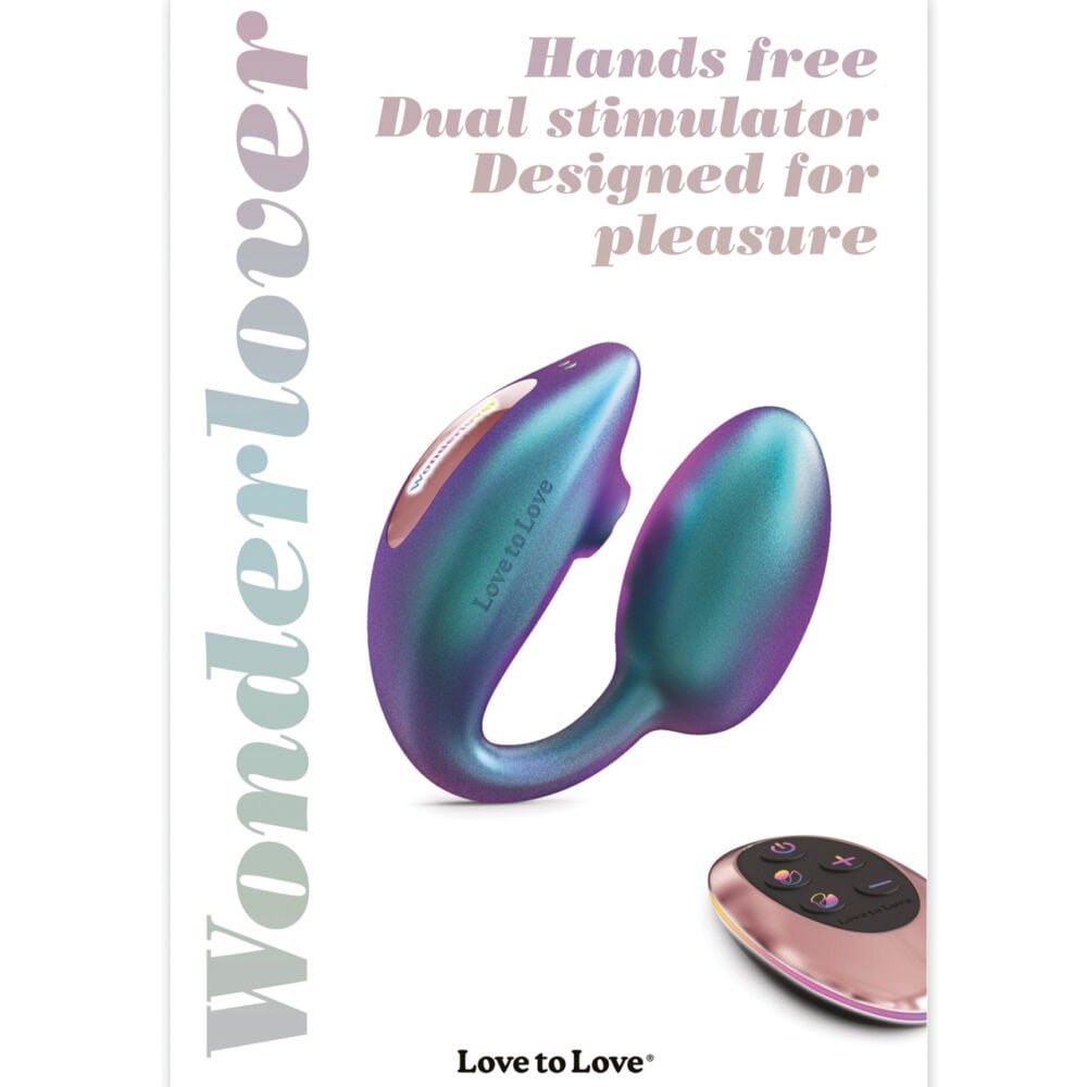 Love to Love Wonderlover Dual Stimulator - Iridescent Turquoise