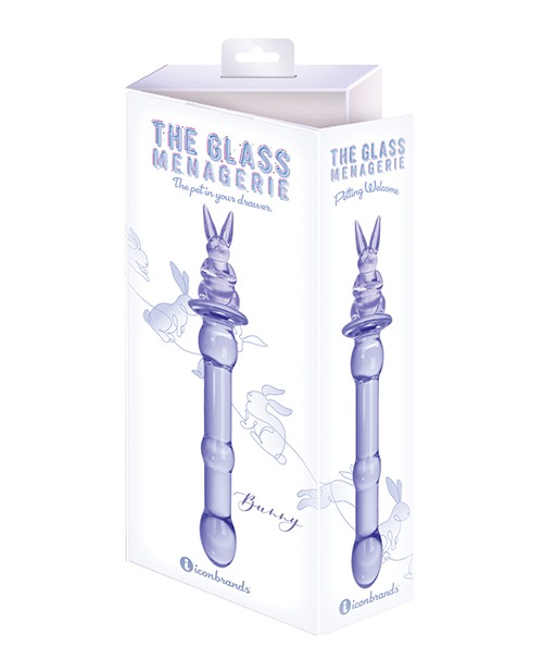 Glass Menagerie Rabbit Glass Dildo - Pink - Image 2