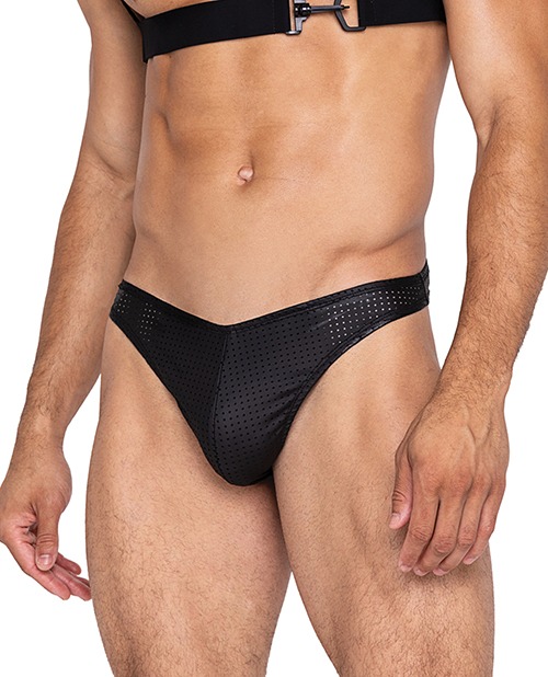 Master Thong w/Contoured Pouch Black LG - Image 2