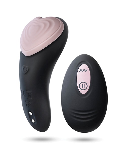 Blush Temptasia Heartbeat Panty Vibe w/Remote - Pink & black - Image 2