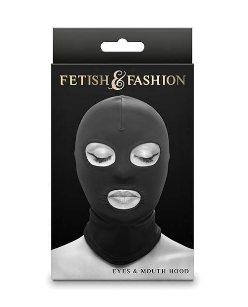 Fetish & Fashion Eyes & Mouth Hood - Black - Image 2