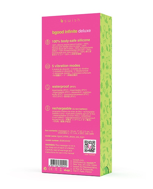 Bgood Infinite Deluxe Vibrator - Sea Foam - Image 5