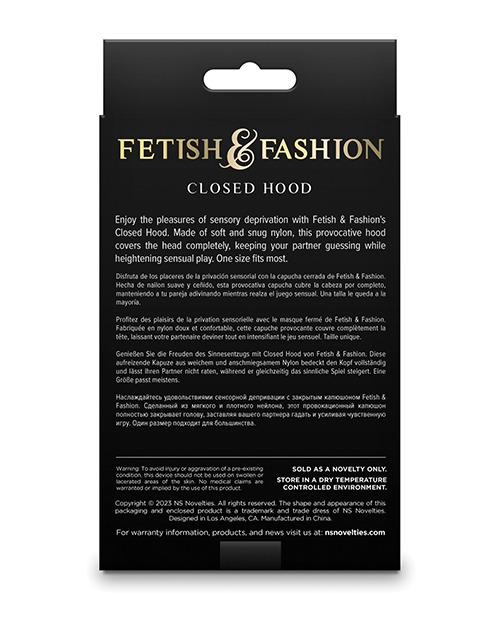 Fetish & Fashion Closed Hood - White - Image 3