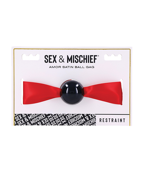 Sex & Mischief Amor Satin Ball Gag - Image 2