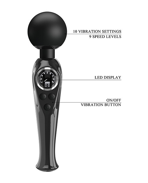 Pretty Love Skylar LED Digital Dsply Wand - Black - Image 4