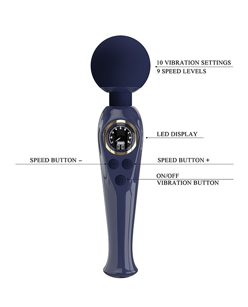 Pretty Love Skylar LED Digital Dsply Wand - Blue - Image 4