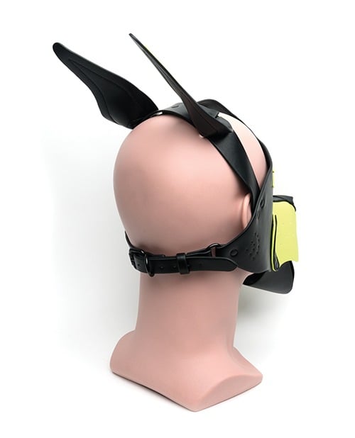 665 Playful Pup Hood - O/S Black/Yellow - Image 3