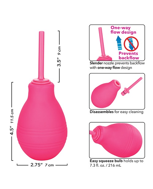 Cheeky One Way Flow Anal Douche - Pink - Image 4