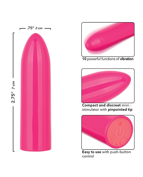 Turbo Buzz Classic Mini Bullet Stimulator - Pink - Image 5
