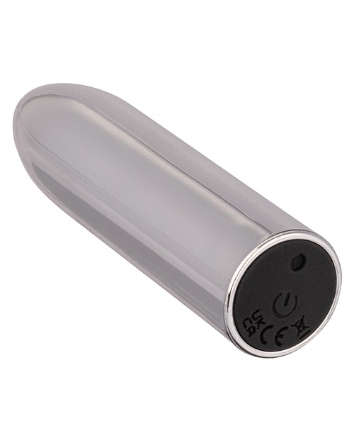 Turbo Buzz Classic Mini Bullet Stimulator - Silver - Image 3
