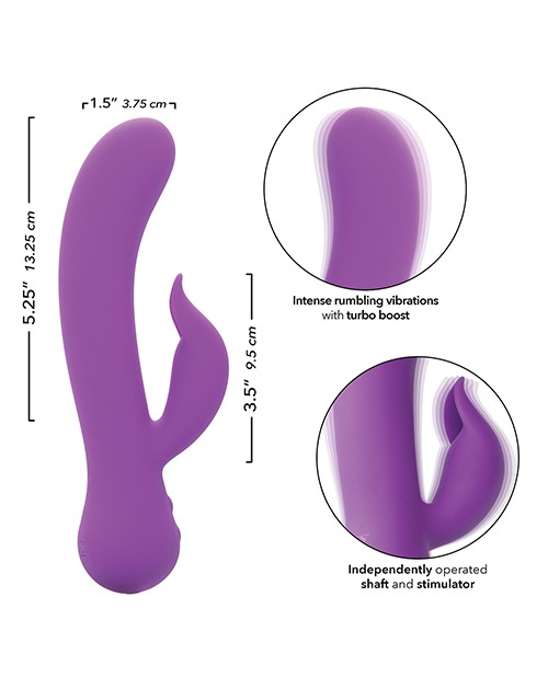 First Time Rechargeable Pleaser Vibrator - Purple - Image 5