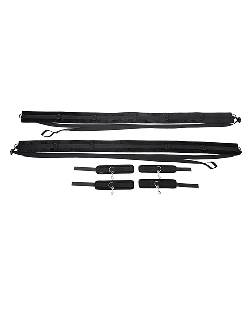 Sportsheets No Matter Where Adjustable Bondage Restraint System - Black - Image 2