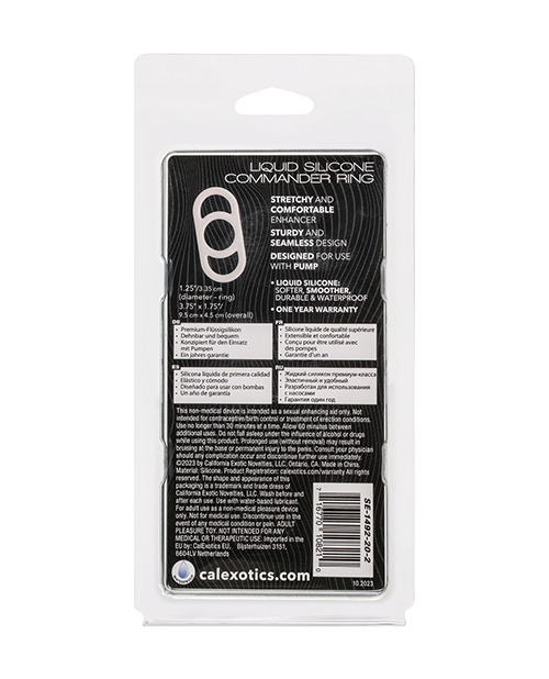 Alpha Liquid Silicone Commander Cock Ring - Natural - Image 4