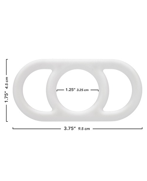 Alpha Liquid Silicone Commander Cock Ring - Natural - Image 3