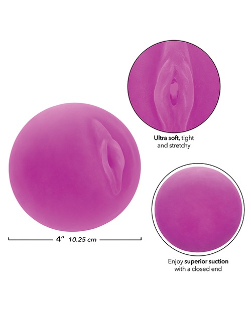 Pop Sock! Pussy Ball Masturbator - Purple - Image 3