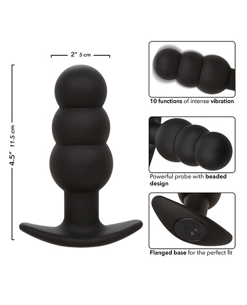 Rock Bottom Beaded Anal Probe - Black - Image 5