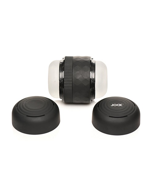 Curve Toys Jock Squeezable Tunnel Double Masturbator - Image 4