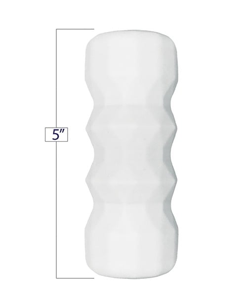 GeoStroker Four 5" Ultra-Soft Stroker - White - Image 2