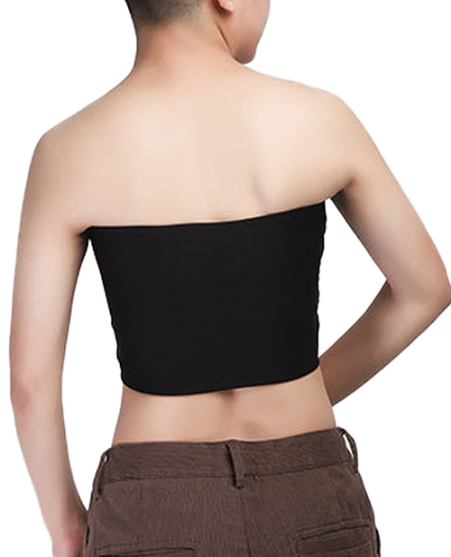 Gender Fluid Strapless Chest Compression Binder - M Black - Image 4