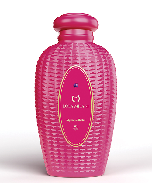 Lola Milani Mystique Bullet w/Pink Bottle - Dark Purple - Image 4