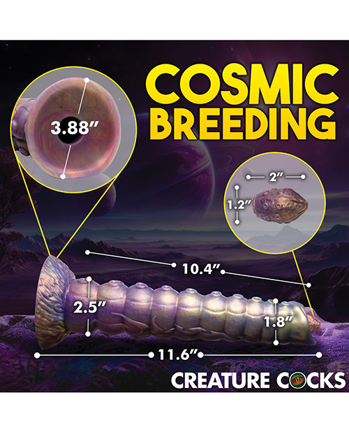Creature Cocks Deep Invader Tentacle Ovipositor Silicone Dildo w/Eggs - Multi Color - Image 5