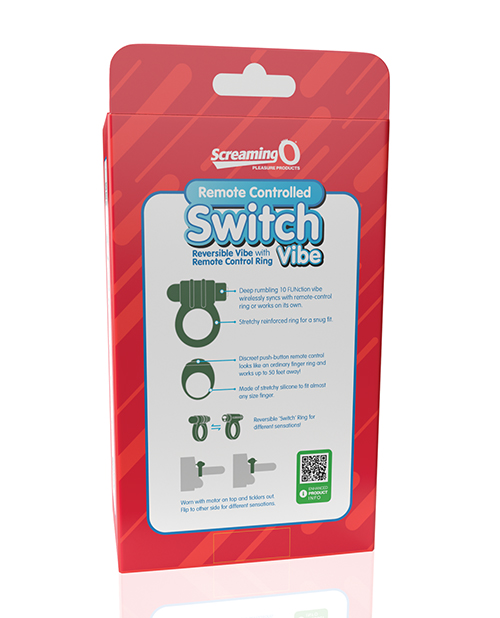 Screaming O Switch Remote Controlled Vibrating Ring - Green - Image 5