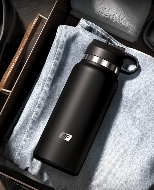 PDX Plus Fap Flask Thrill Seeker Stroker - Frosted/Black - Image 5