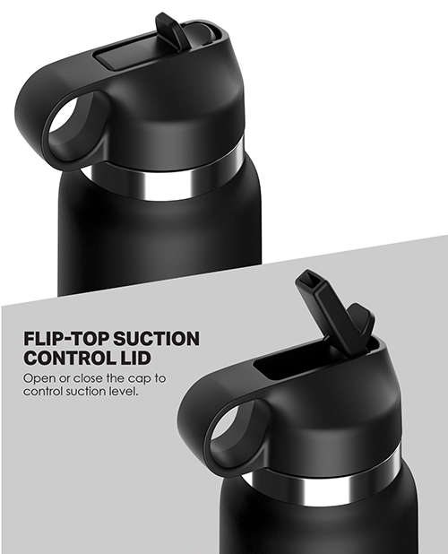 PDX Plus Fap Flask Thrill Seeker Stroker - Frosted/Black - Image 3